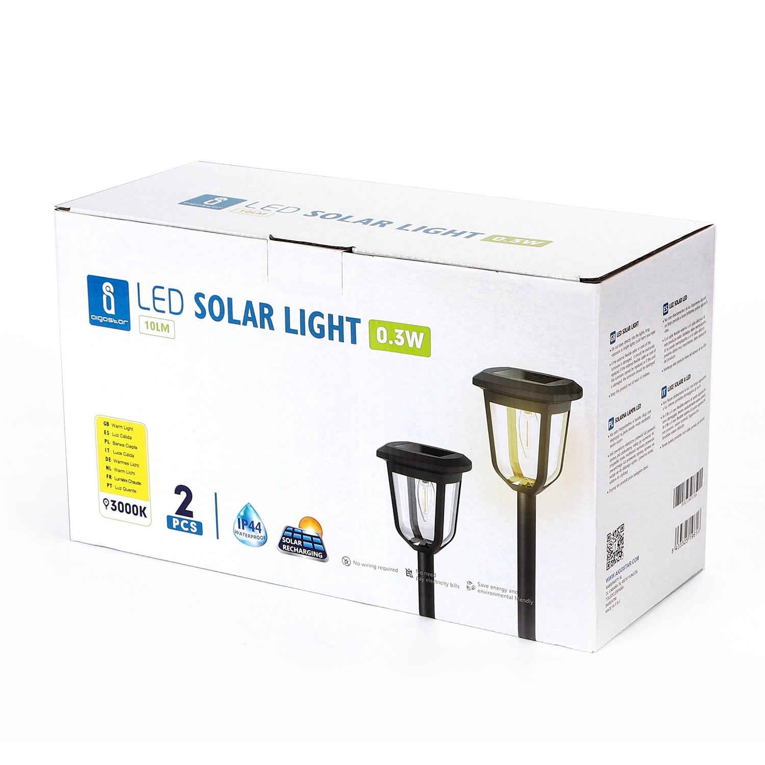 Lampa solarna LED (2 sztuki)