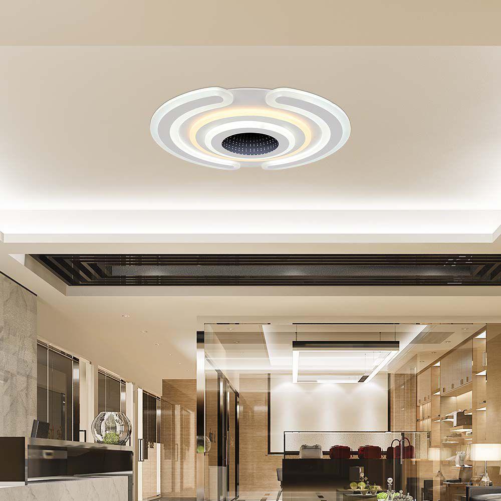 VT-7960 95W LED SMART DECORATIVE CEILING LAMP 52x5CM 3IN1 DIMMABLE+REMOTE CONTROL