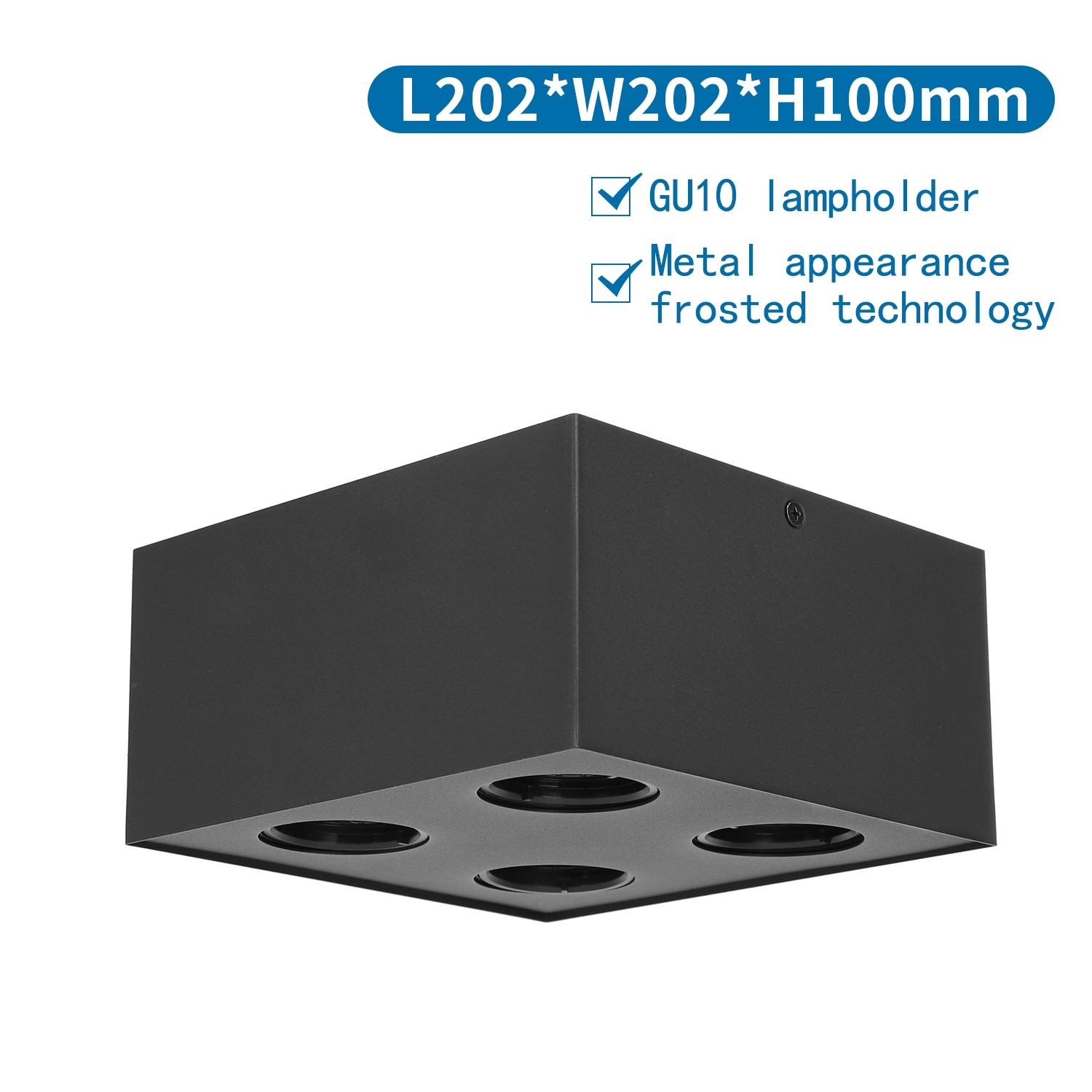 Metal Four-way Surface-mounted Downlight GU10*4 (Excluded)