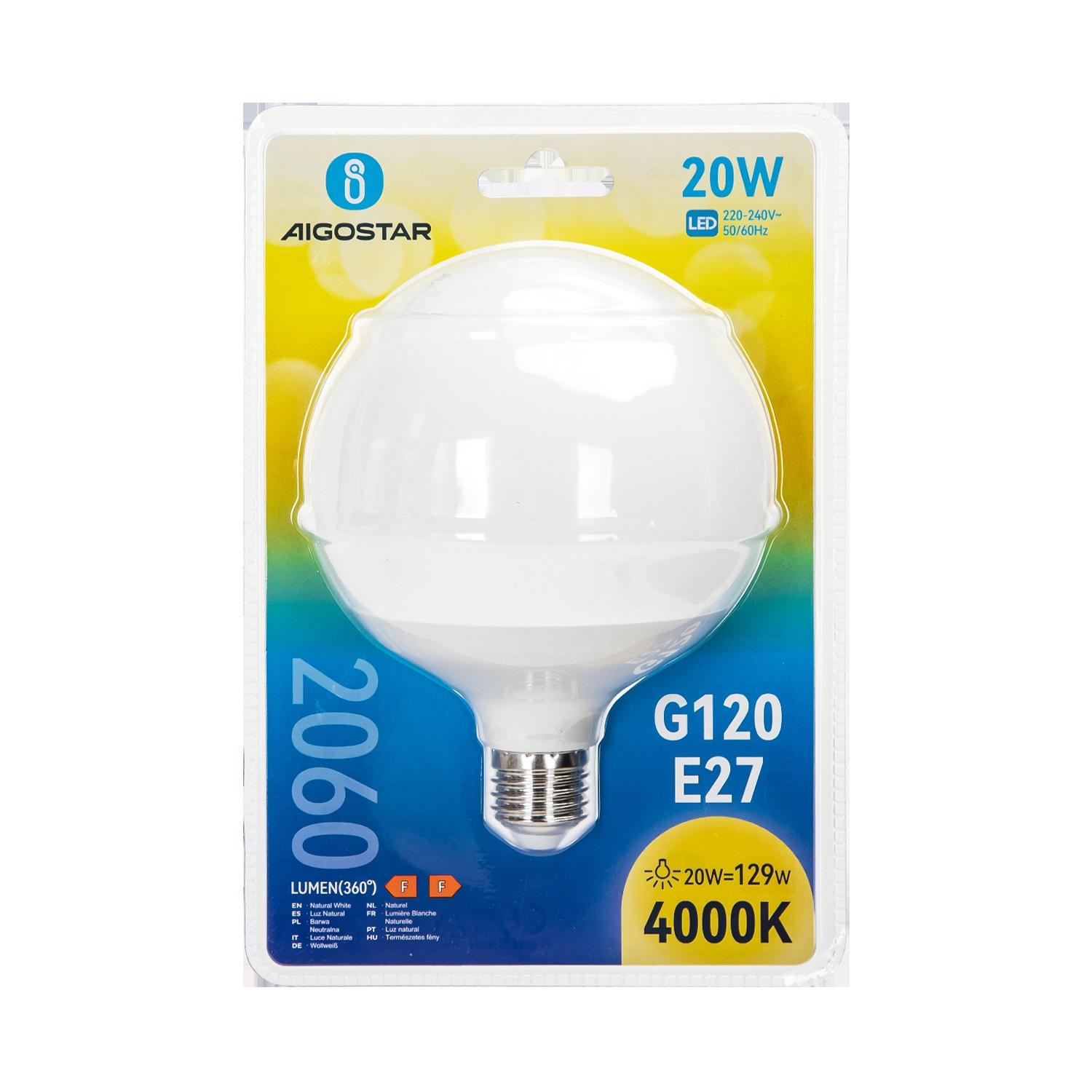 LED E27 20W G120