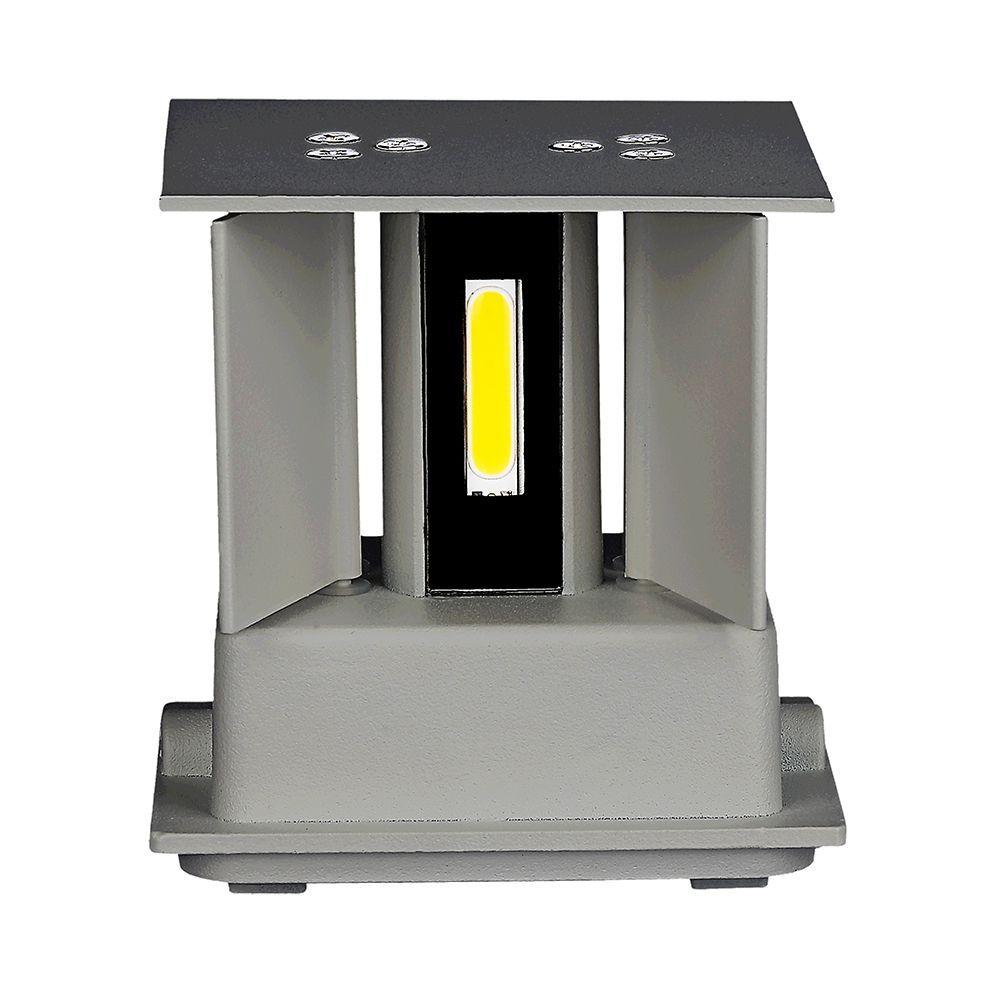 VT-759-12 11W WALL LAMP BRIDGELUX CHIP 3000K GREY SQUARE