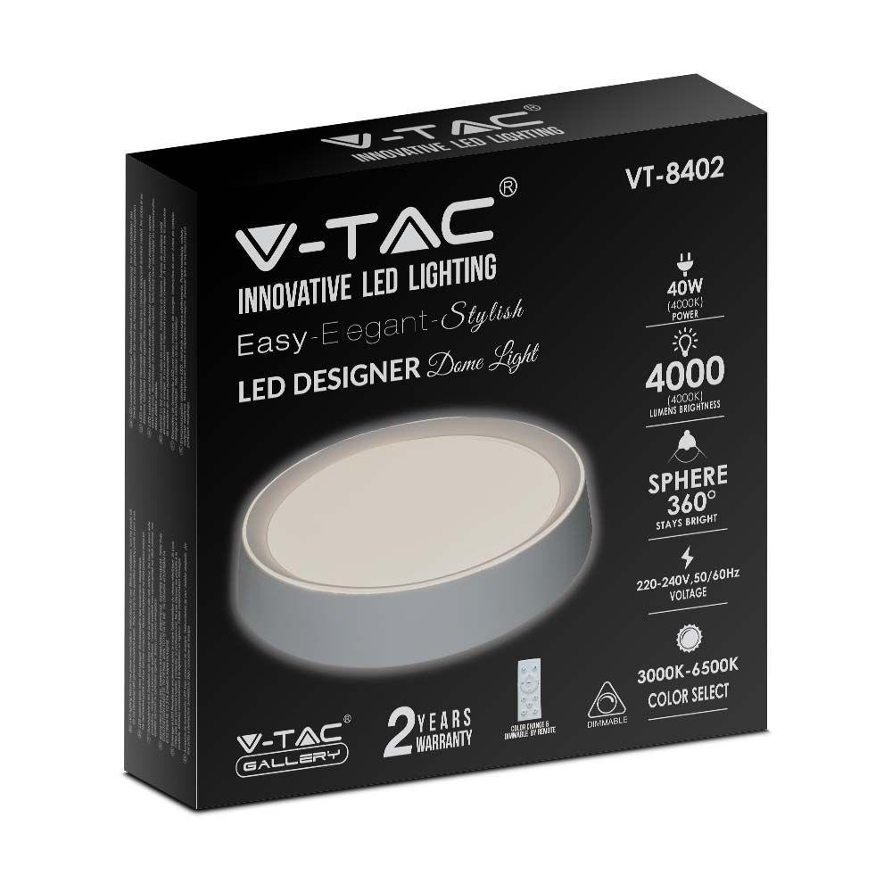 20W/40W/20W Dekoracyjny plafon LED, Barwa: 3w1, Ściemniany, VTAC, SKU 2114761