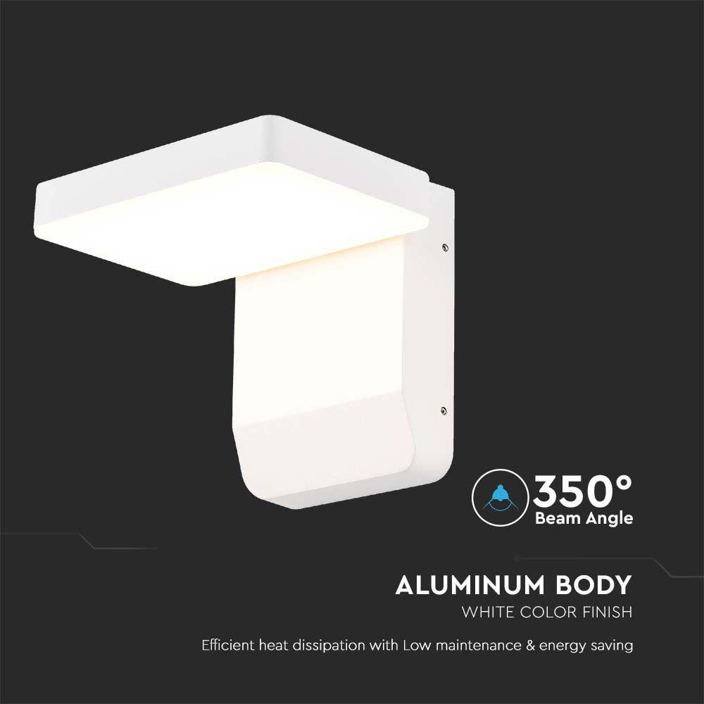 VT-11020 17W LED WALL LIGHT 3000K WHITE BODY SQUARE IP65