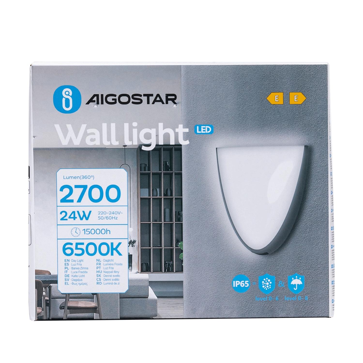 Moisture-proof Wall Light 24W 6500K