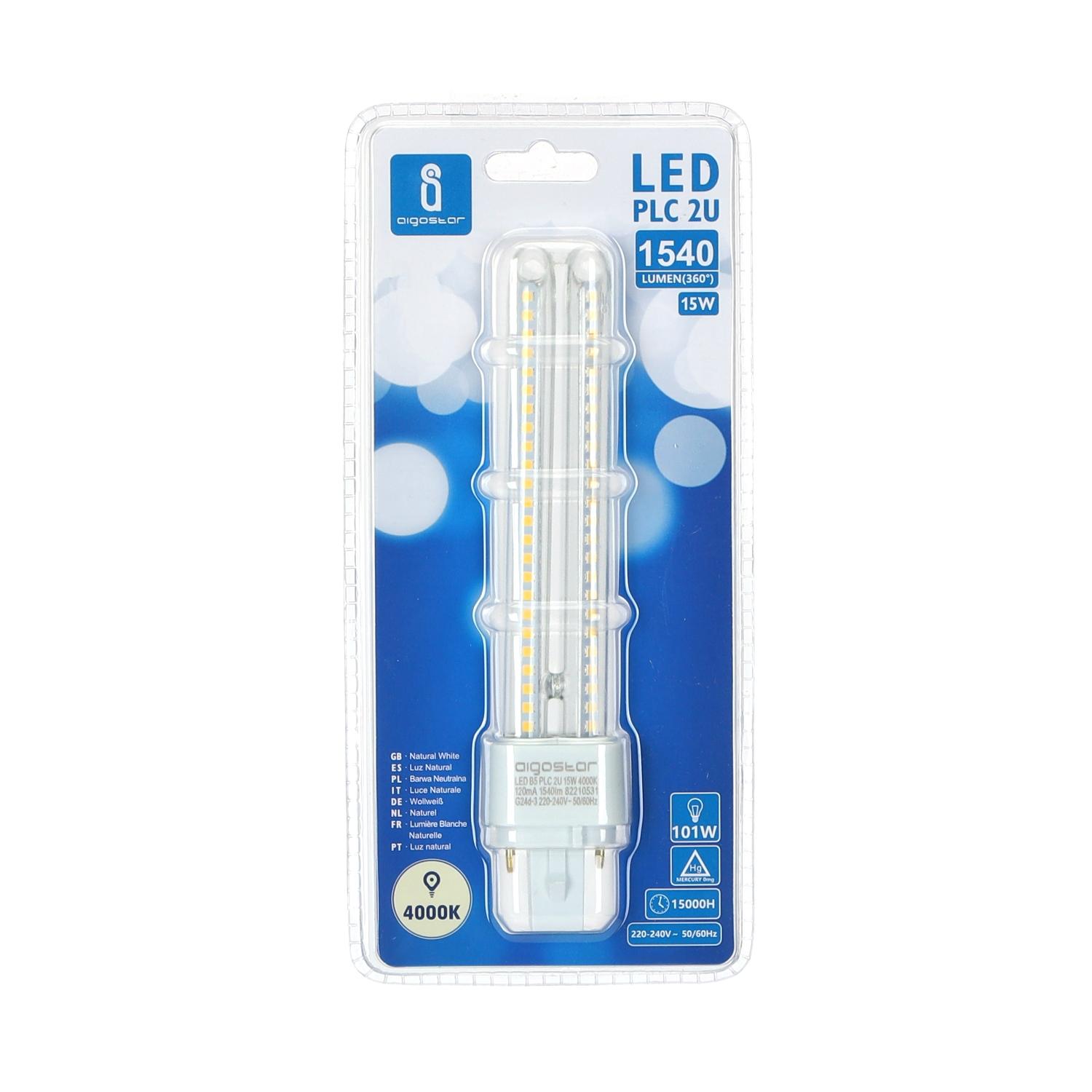 LED G24d-3 15W Double tubes