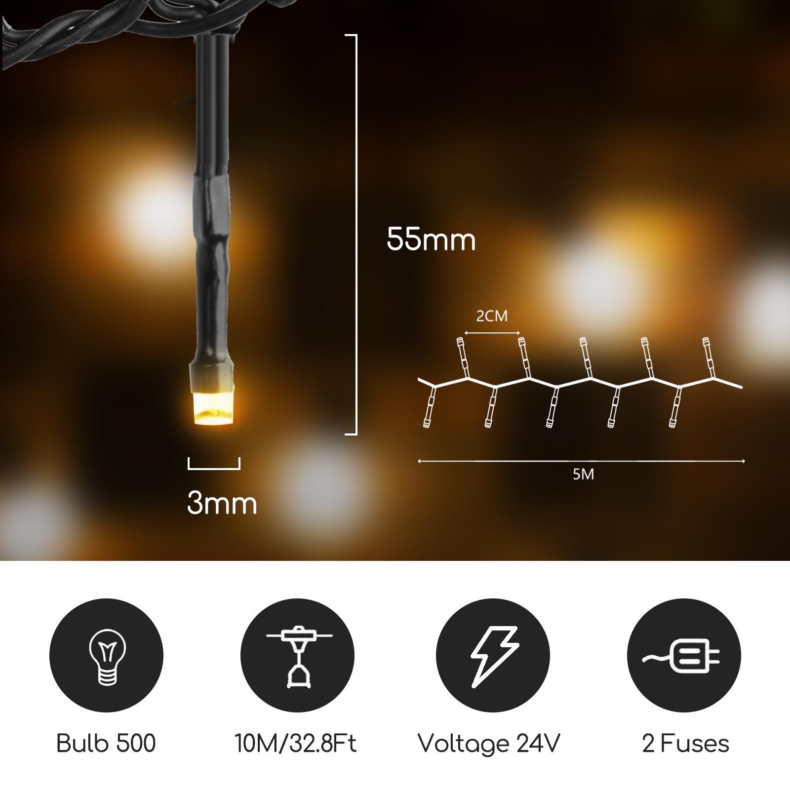 Sznur lamp LED o niskim napięciu