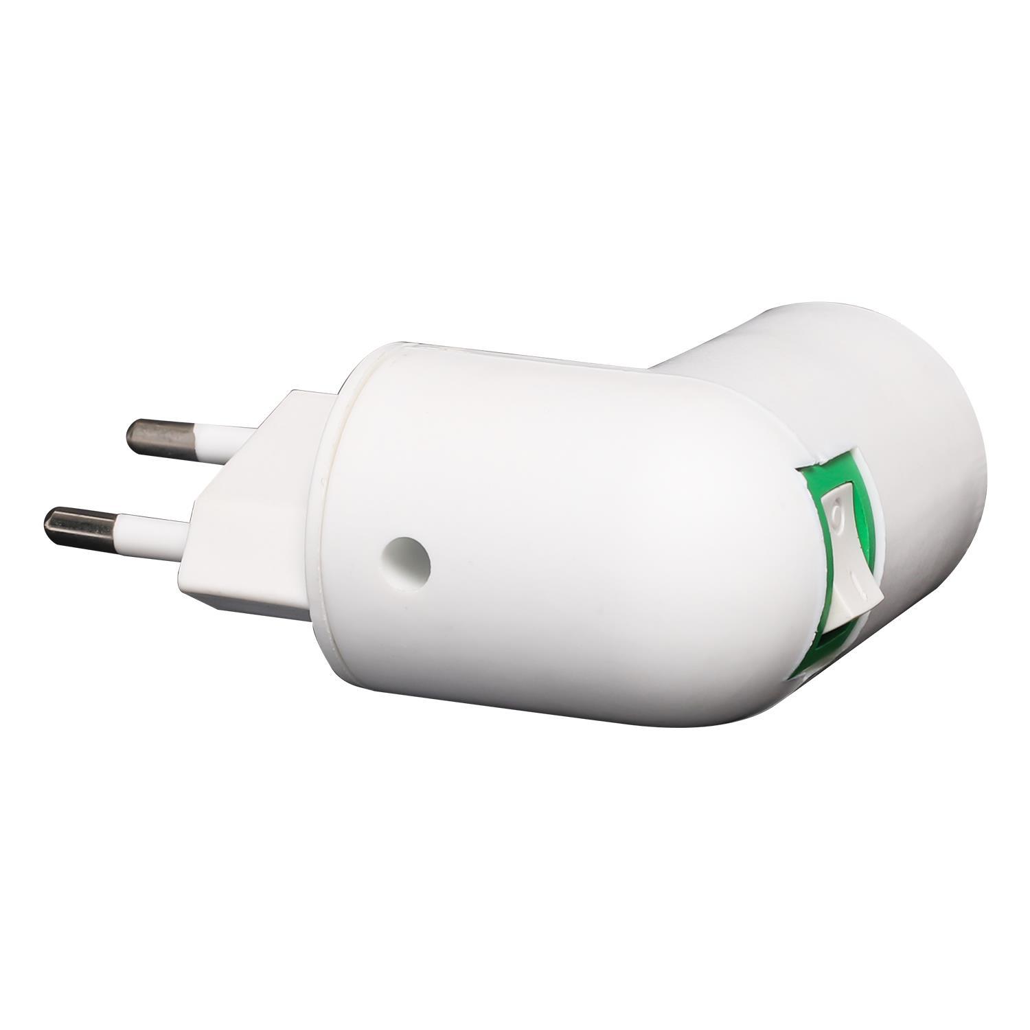 Adaptor PP to E14 with Switch White