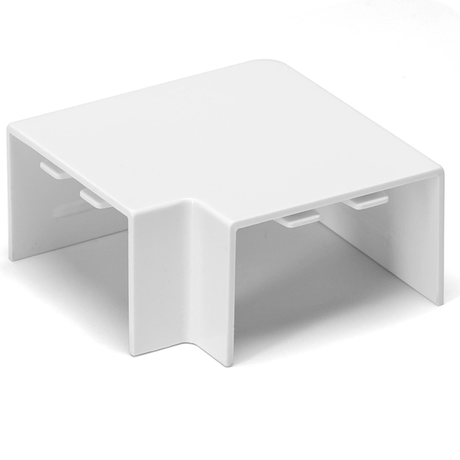 PVC Square Trunking Flat Bend White 40*25mm 4pcs