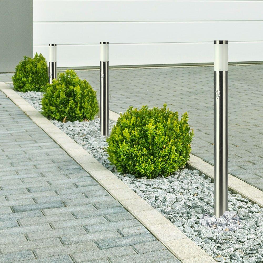 VT-838 BOLLARD LAMP-PIR SENSOR-STAINLESS STEEL BODY(110CM) E27 SATIN NICKEL-IP44