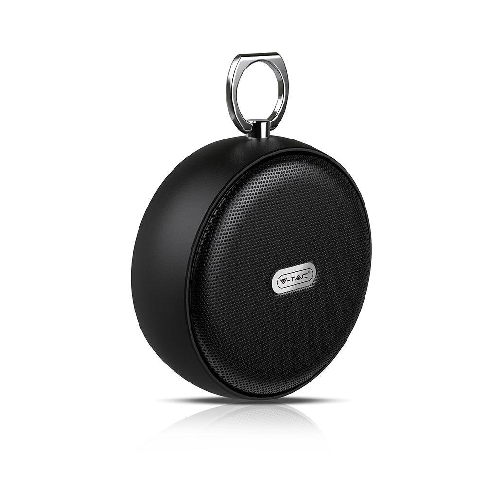 Głośnik bluetooth z funkcją TWS, Obudowa: metal/AUX/USB/Slot MICRO SD/800mAh, Czarny, VTAC, SKU 7718