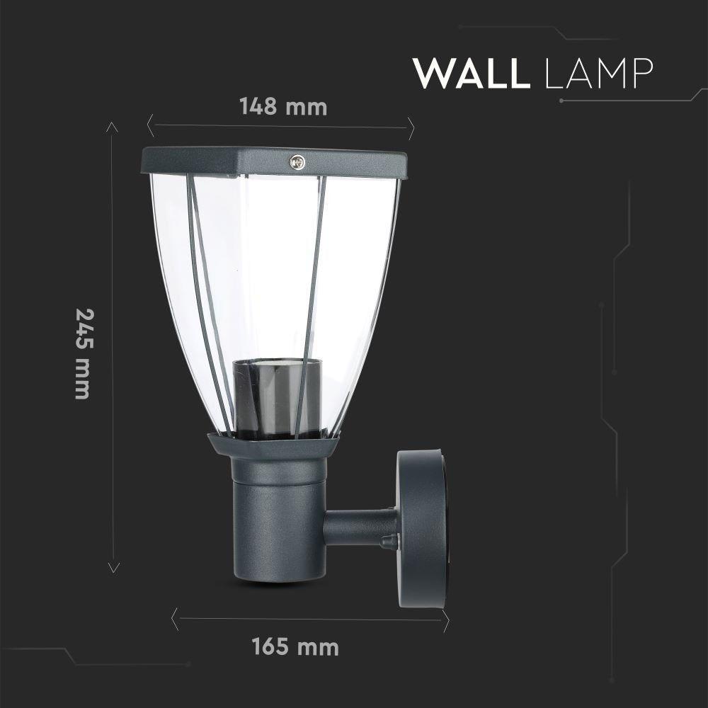 VT-835 E27 WALL LAMP-MATT BLACK(UP)