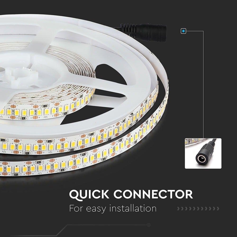 Taśma LED, Barwa:6000K, IP20, Rolka:5m, VTAC, SKU 2463