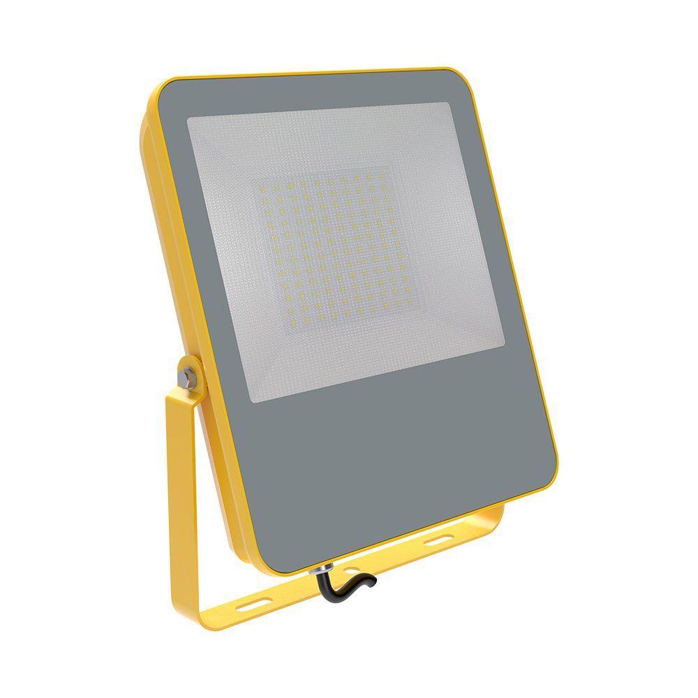 VT-108 100W LED WORK FLOODLIGHT SAMSUNG CHIP 6400K YELLOW BODY GREY GLASS