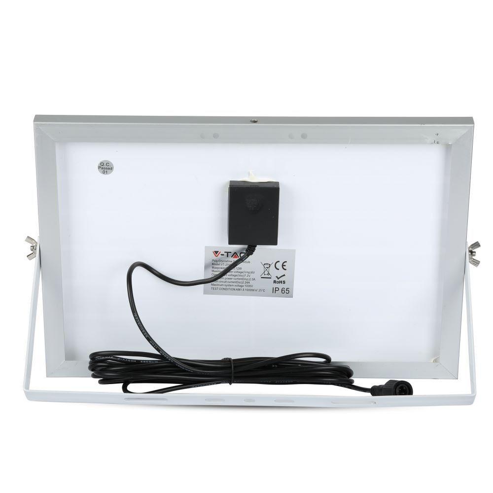 VT-25W 12W SOLAR PANEL WITH LED FLOODLIGHT 4000K