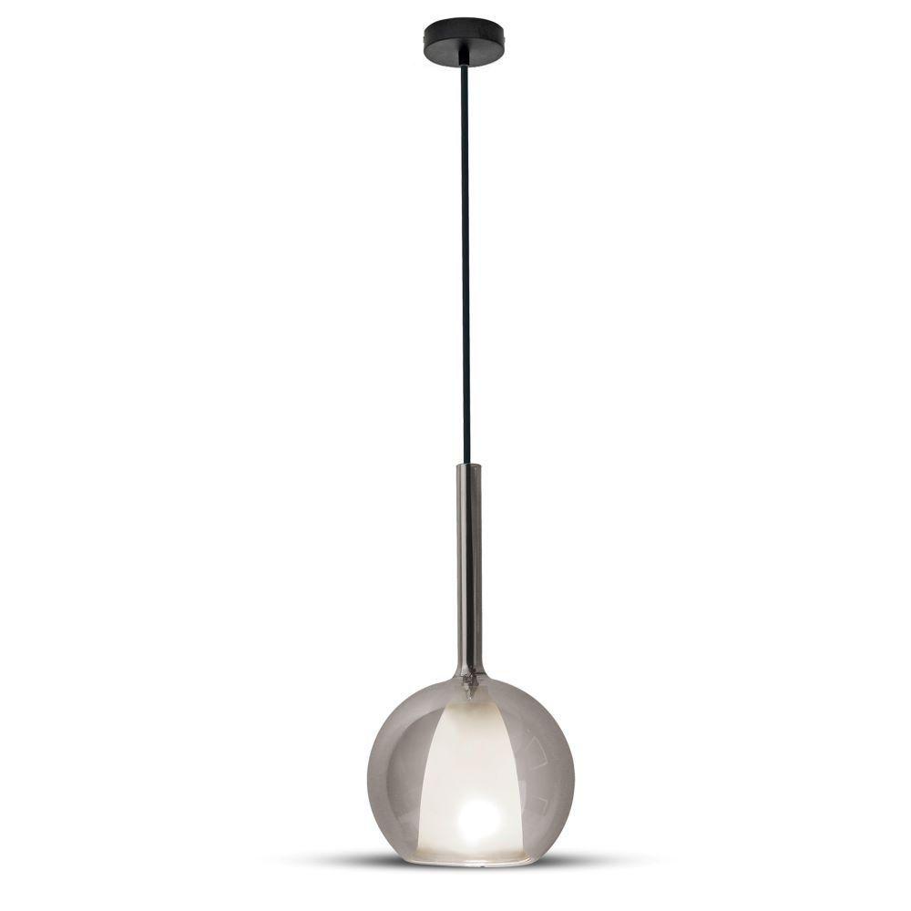 VT-7304 DOUBLE GLASS-GUNGREY+WHITE PENDANT LIGHT(E27) D:300