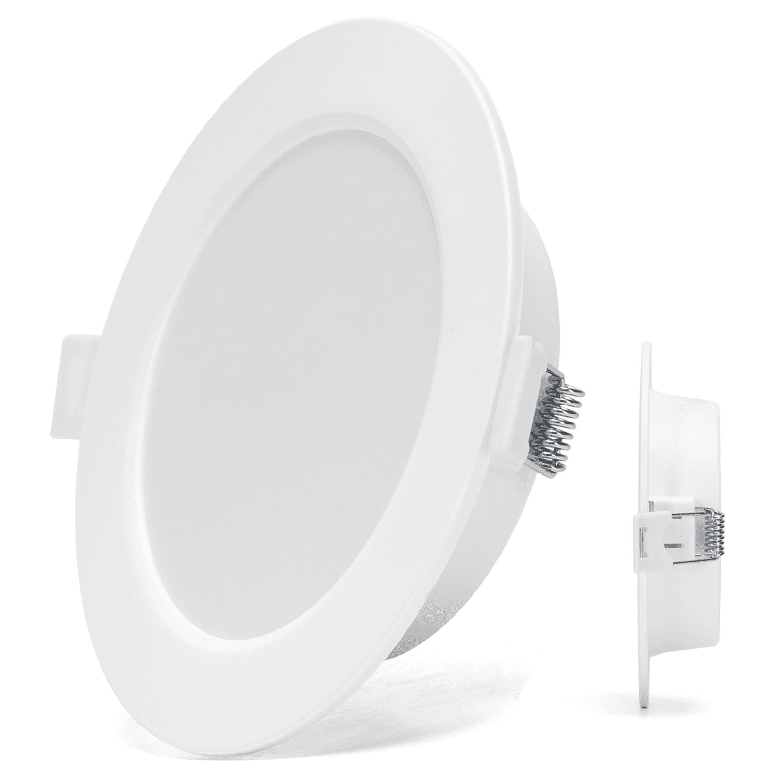 Downlight okrągły podtynkowy LED E6 6W Światło naturalne(6W,4000K,Barwa Neutralna,620lm)