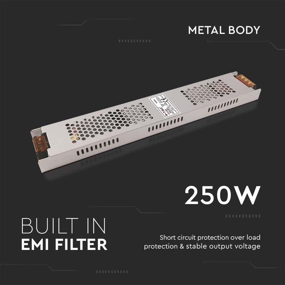 VT-21253 250W LED SLIM POWER SUPPLY 24V 10.41A IP20