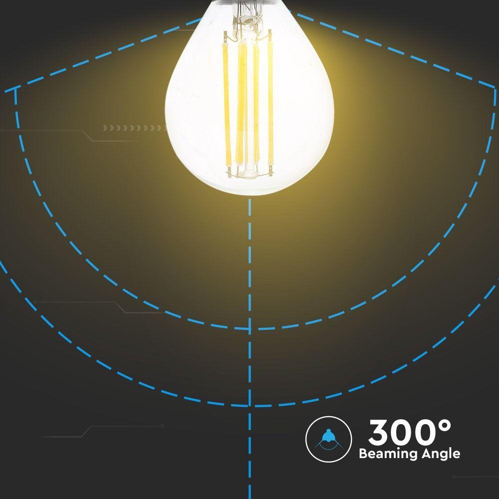 4W P45 Żarówka LED Filament, Barwa:2700K, Trzonek:E14, VTAC, SKU 4300