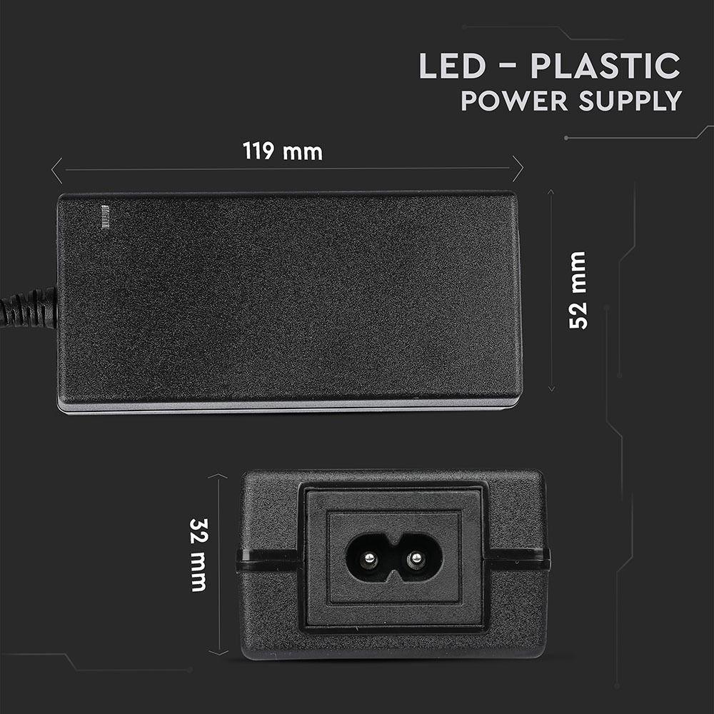 VT-23061 60W LED PLASTIC POWER SUPPLY 12V 5A IP44