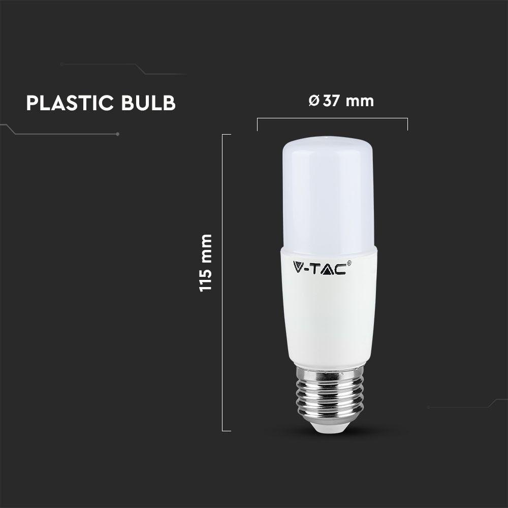 VT-237 8W T37 PLASTIC BULB-SAMSUNG CHIP 4000K E27