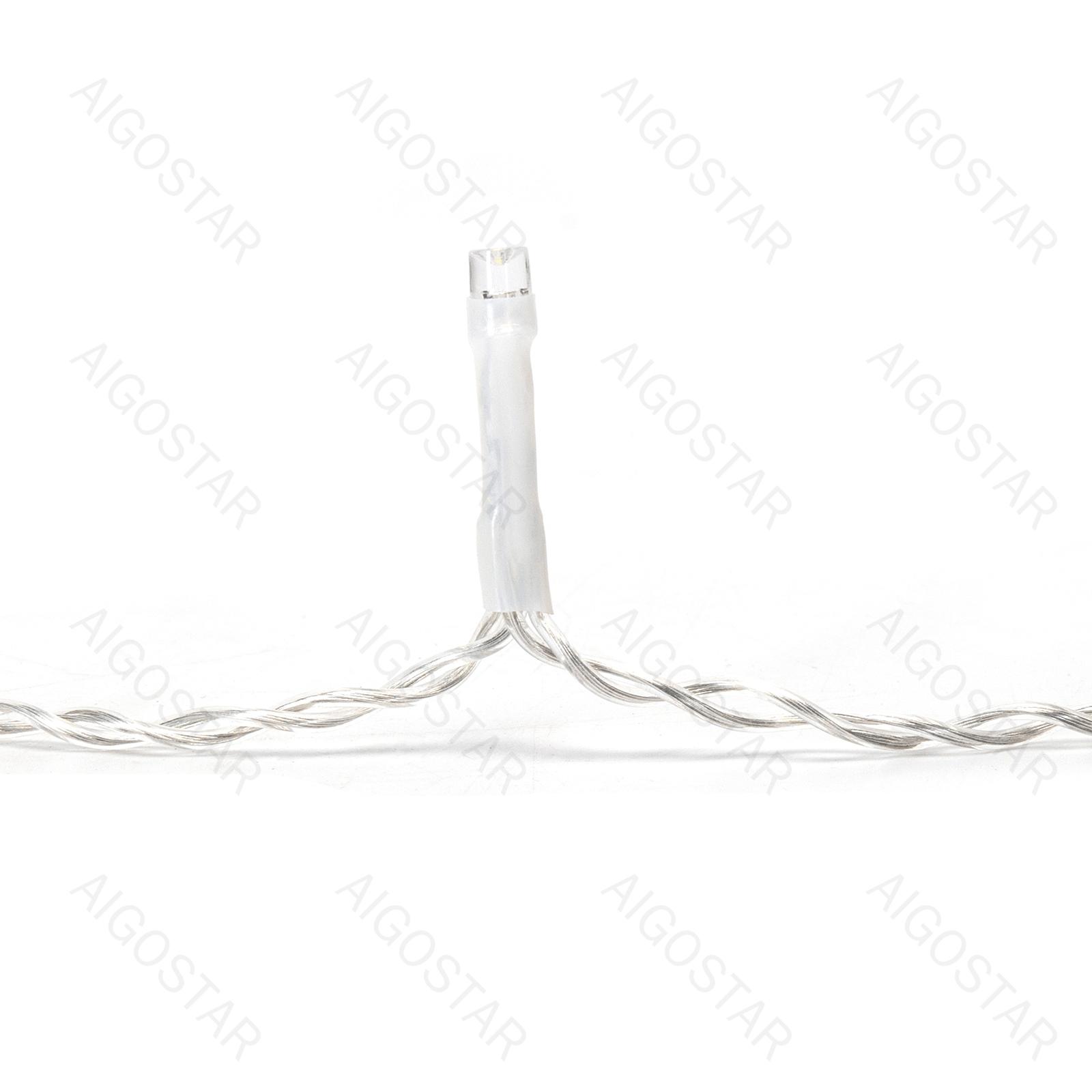 Low voltage icicle (flush) flat string lights, cold white, 5m*0.4m