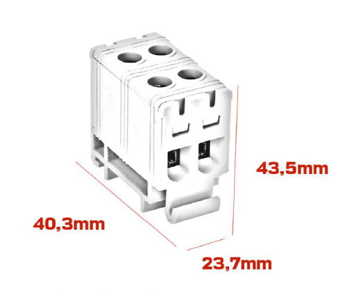 Listwa zaciskowa - Model FJ-E16/2/D (żółty-zielony)