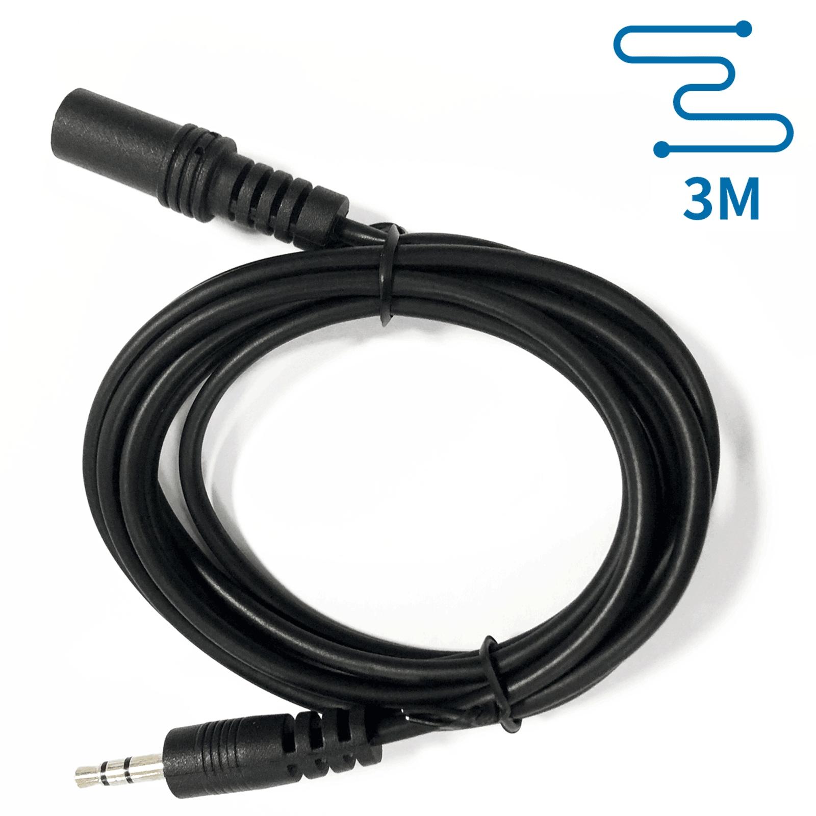 Audio Cable 3.5 Male to 3.5 Female 3m Black