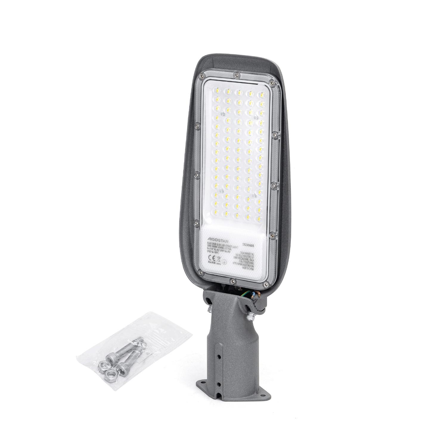 DOB LED slim street light 50W