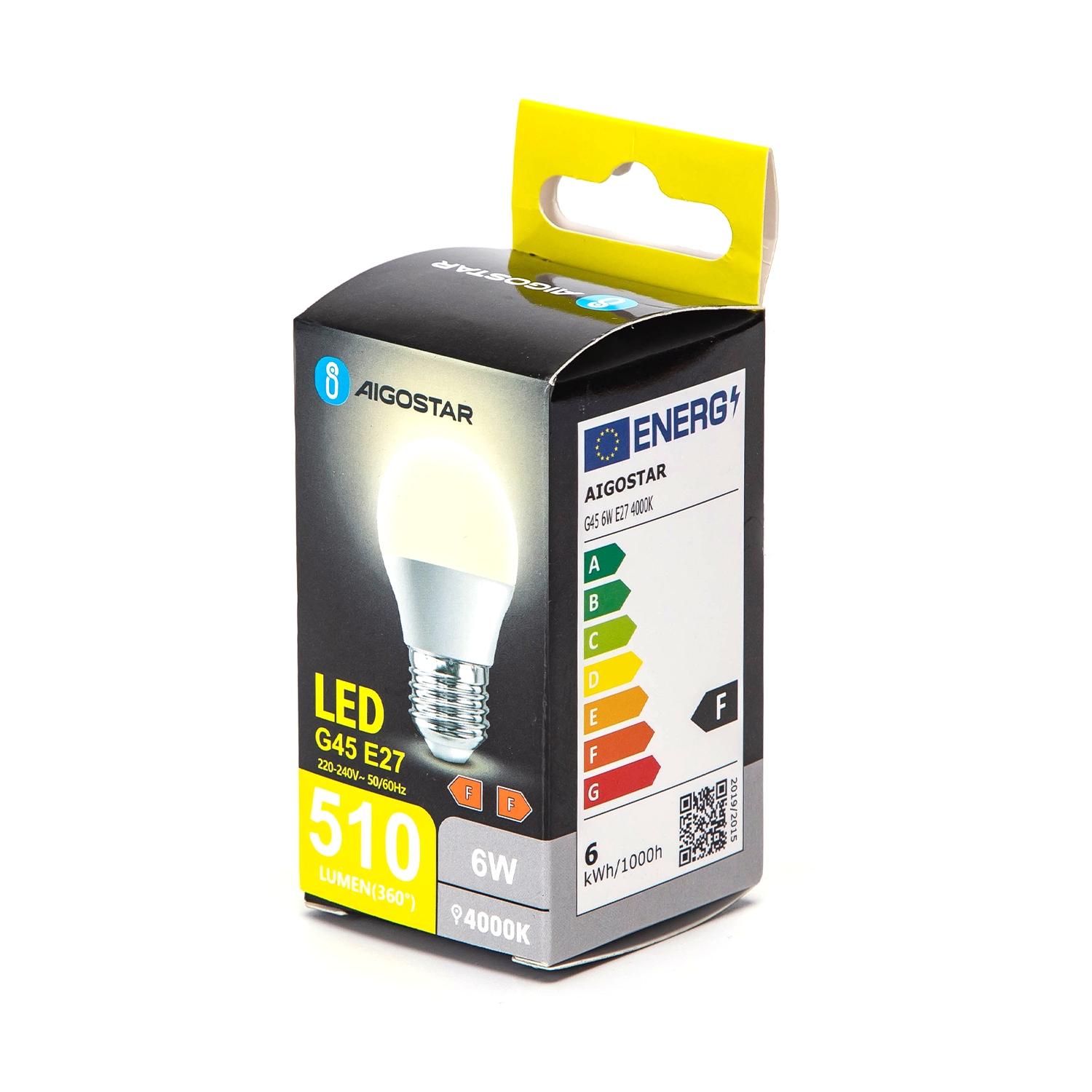 LED E27 G45 6W