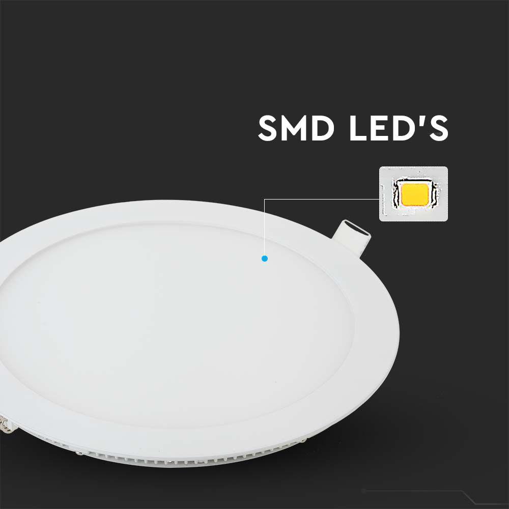 VT-2207 22W LED SLIM PANEL LIGHT 4000K ROUND