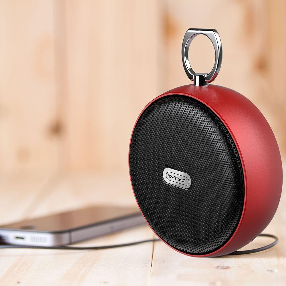 VT-6211 PORTABLE BLUETOOTH SPEAKER TWS FUNCTION-800mah BATTERY-RED