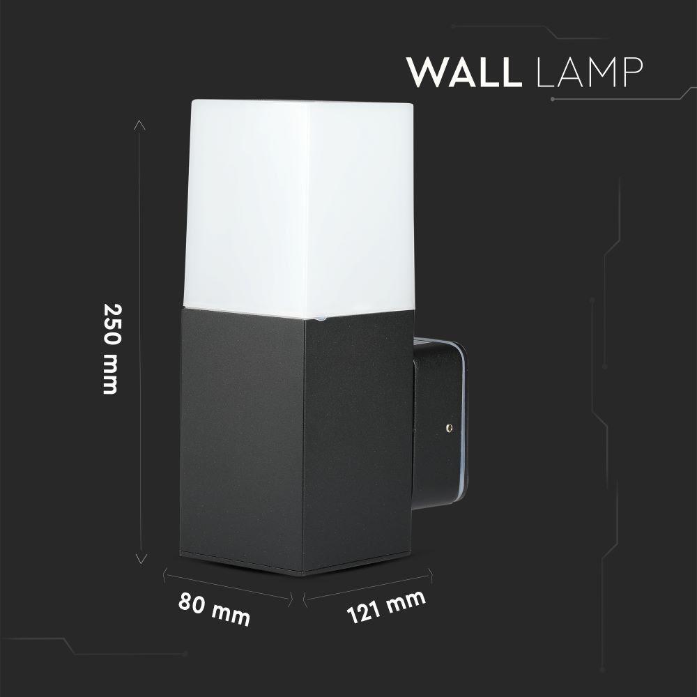 VT-7613 GU10 BOLLARD LAMP,ALUMINIUM BODY -BLACK IP54