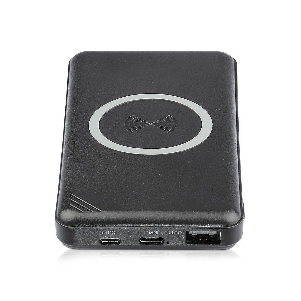 VT-3524 10000mah WIRELESS POWER BANK WITH 1 USB+TYPEC-BLACK