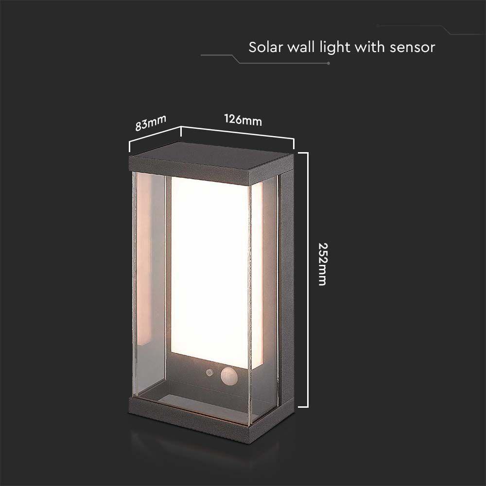 1W SMD Lampa ogrodowa LED, Barwa: 3000K/ Obudowa: Ciemnoszara      , VTAC, SKU 23033