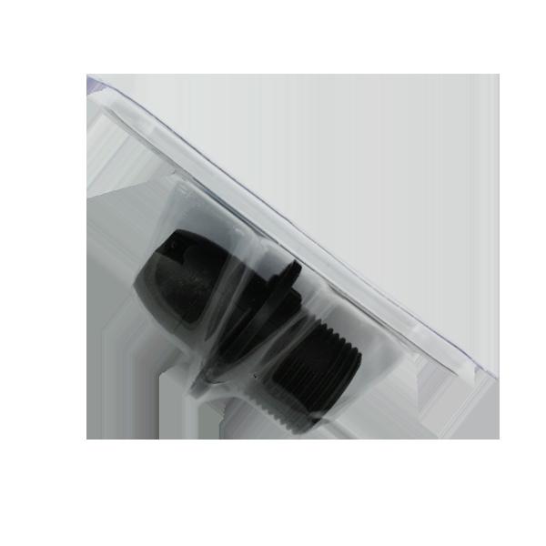 E14 Plastic Spring Terminal Lamp Holder Black