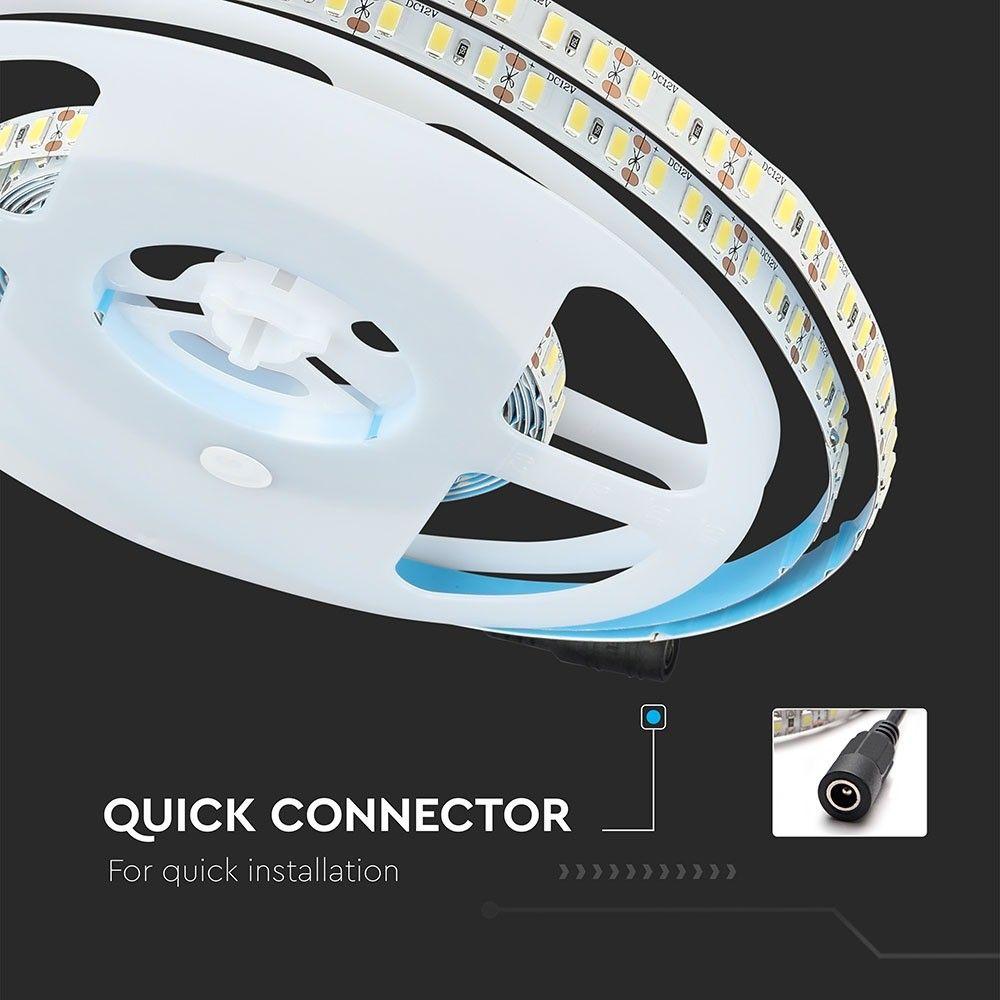 VT-5730-120 18W/M LED STRIP LIGHT 4500K 150LM/W IP20 (5M/ROLL)(PRICE PER M)