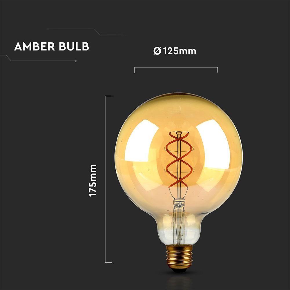 VT-2085 5W G125 FILAMENT BULB 2200K AMBER GLASS