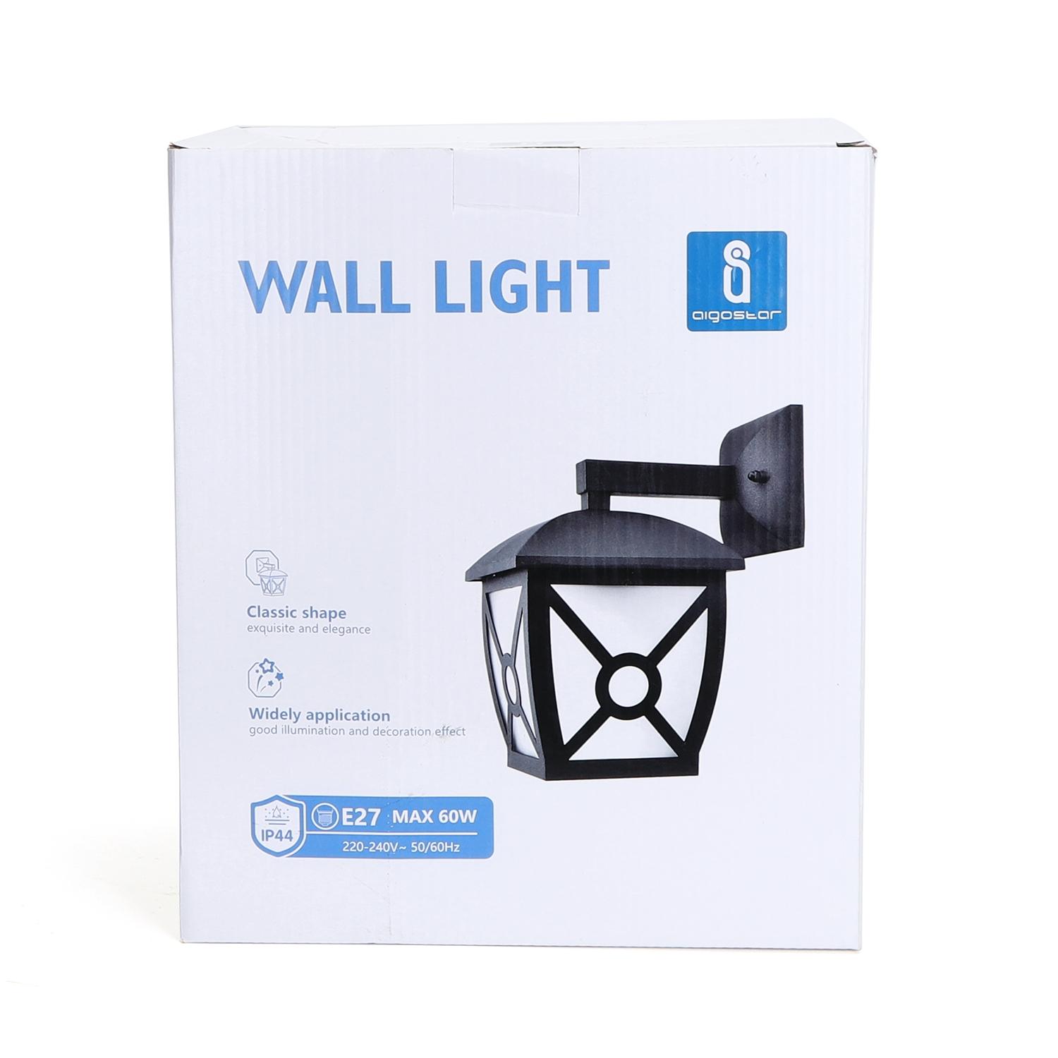 Vintage Wall Light Black (Without Light Source) E27