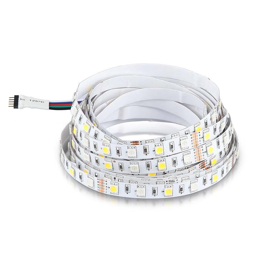 VT-5050 60 8W/M LED STRIP LIGHT RGB+3000K IP20 (5M/ROLL)(PRICE PER M)