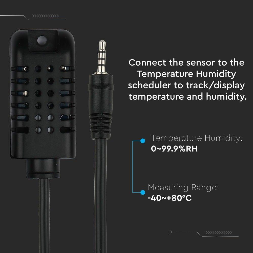 VT-5146 TEMPERATURE AND HUMIDITY SENSOR COMPATIBLE WITH ALEXA & GOOGLE HOME