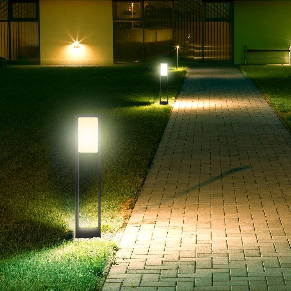 VT-33 10W LED BOLLARD LAMP SAMSUNG CHIP 3000K IP65 BLACK BODY