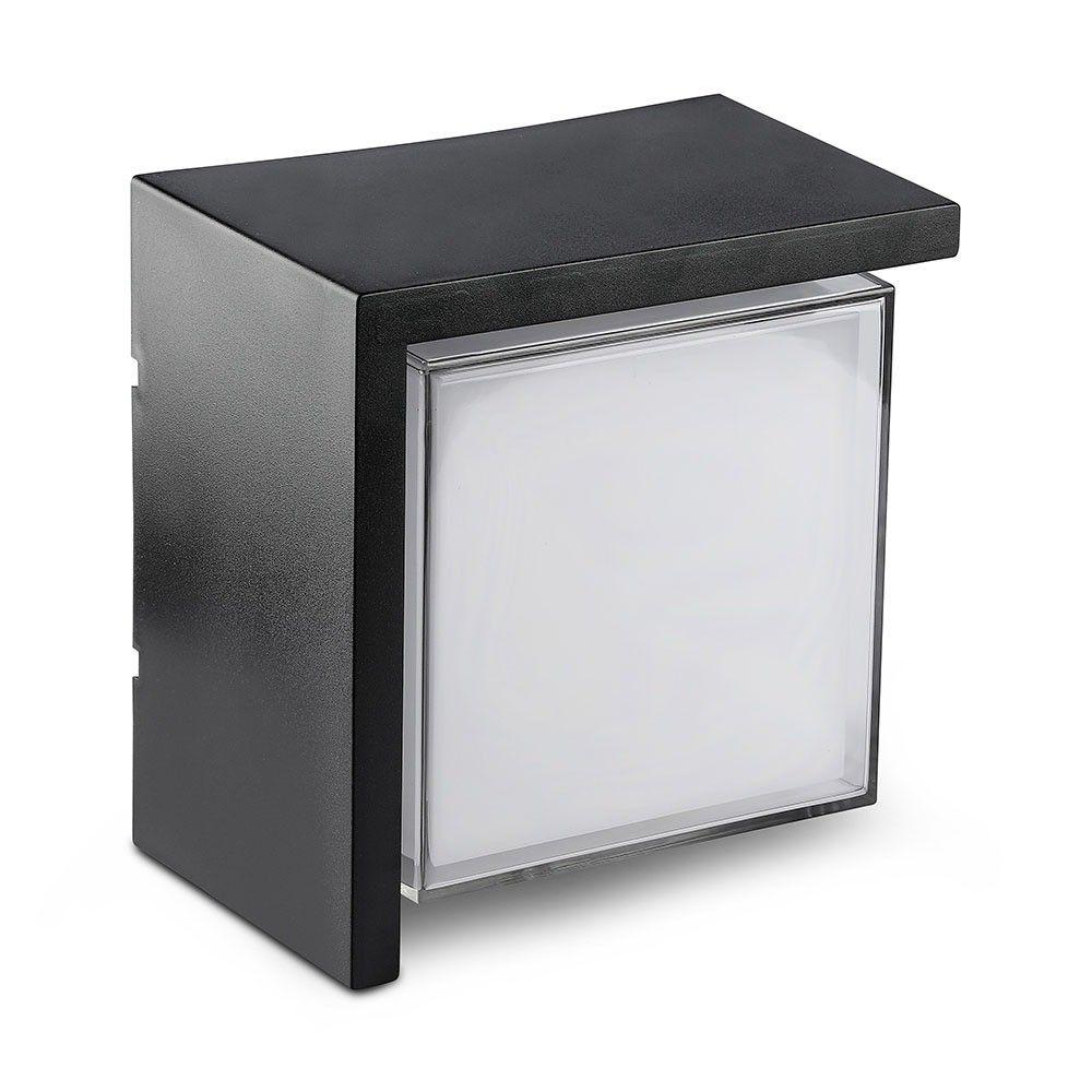 VT-827 12W LED WALL LIGHT 3000K,BLACK -SQUARE