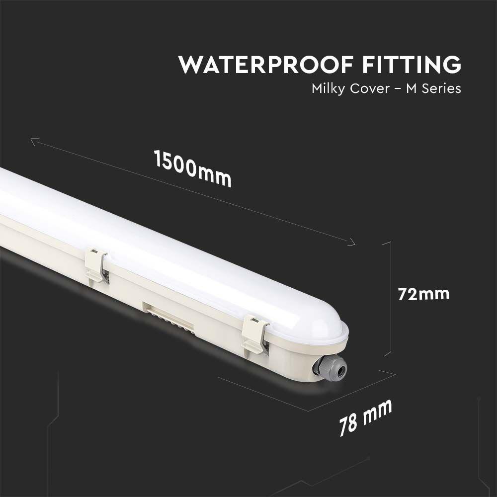 VT-150070 70W LED WP LAMP FITTING 150CM SAMSUNG CHIP 4000K 120LM/W