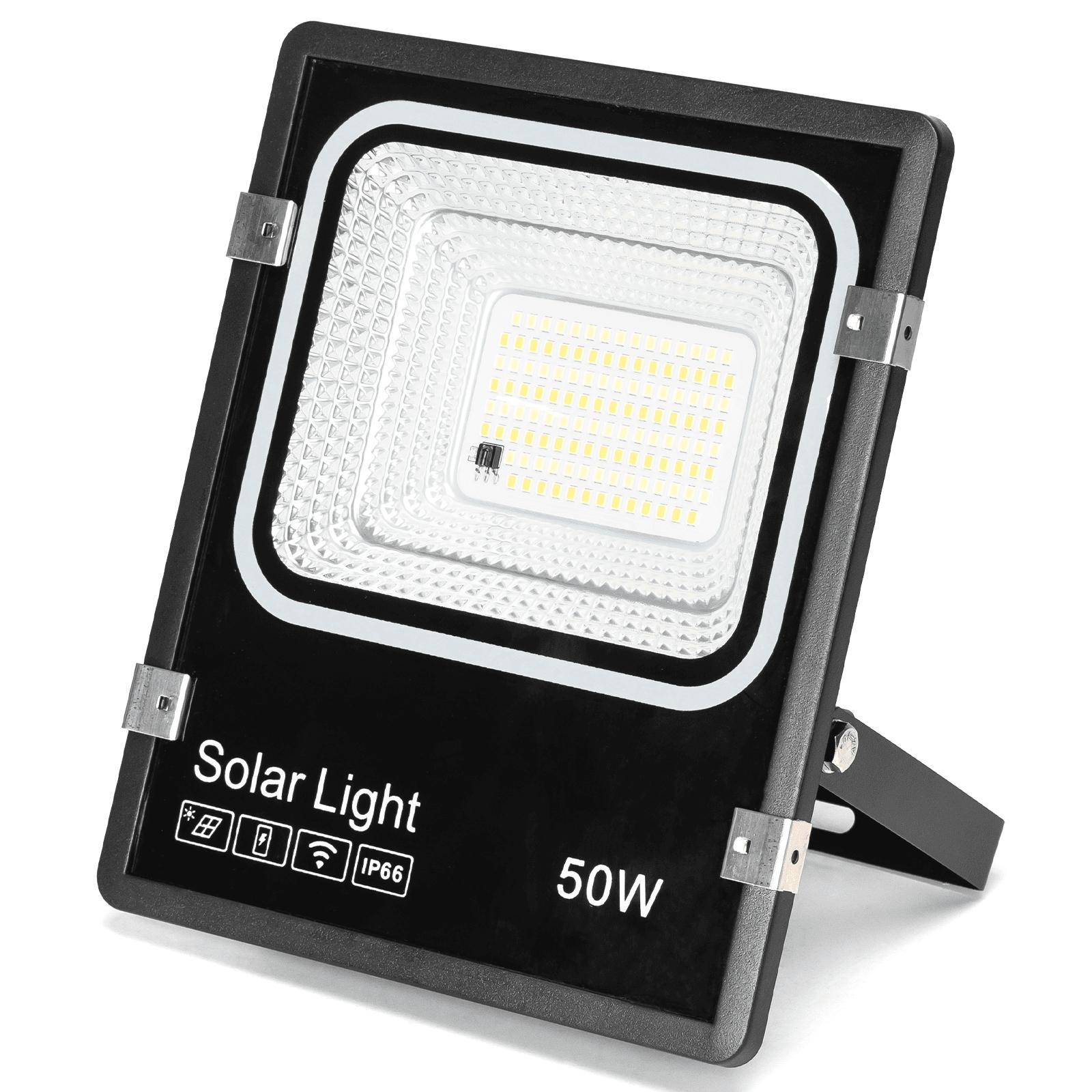 LED FLOOD LIGHT WITH SOLAR PANEL /08 Series/ 5M LINE/50W /CCT