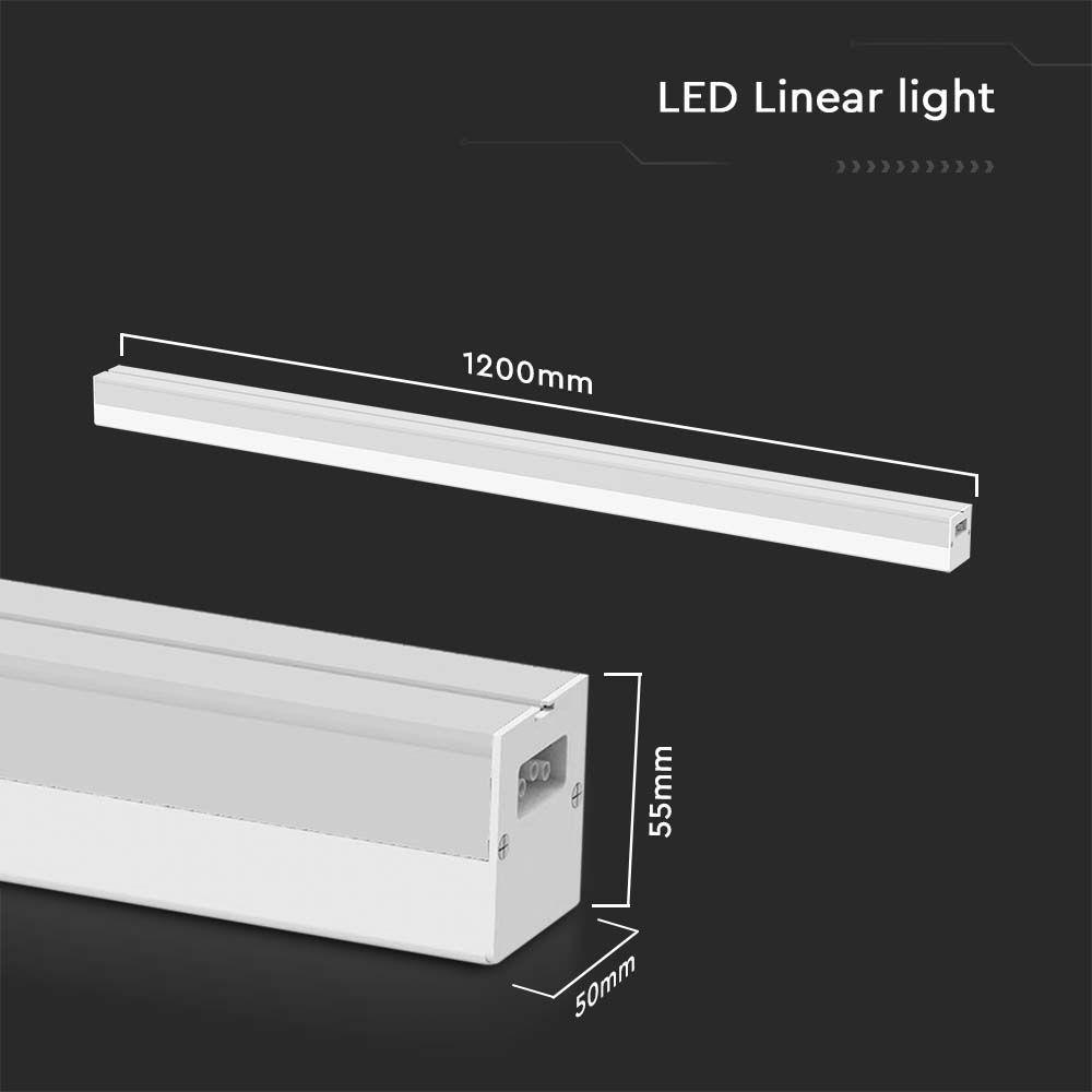 VT-4140 40W LED LINEAR LIGHT 6500K - WHITE BODY