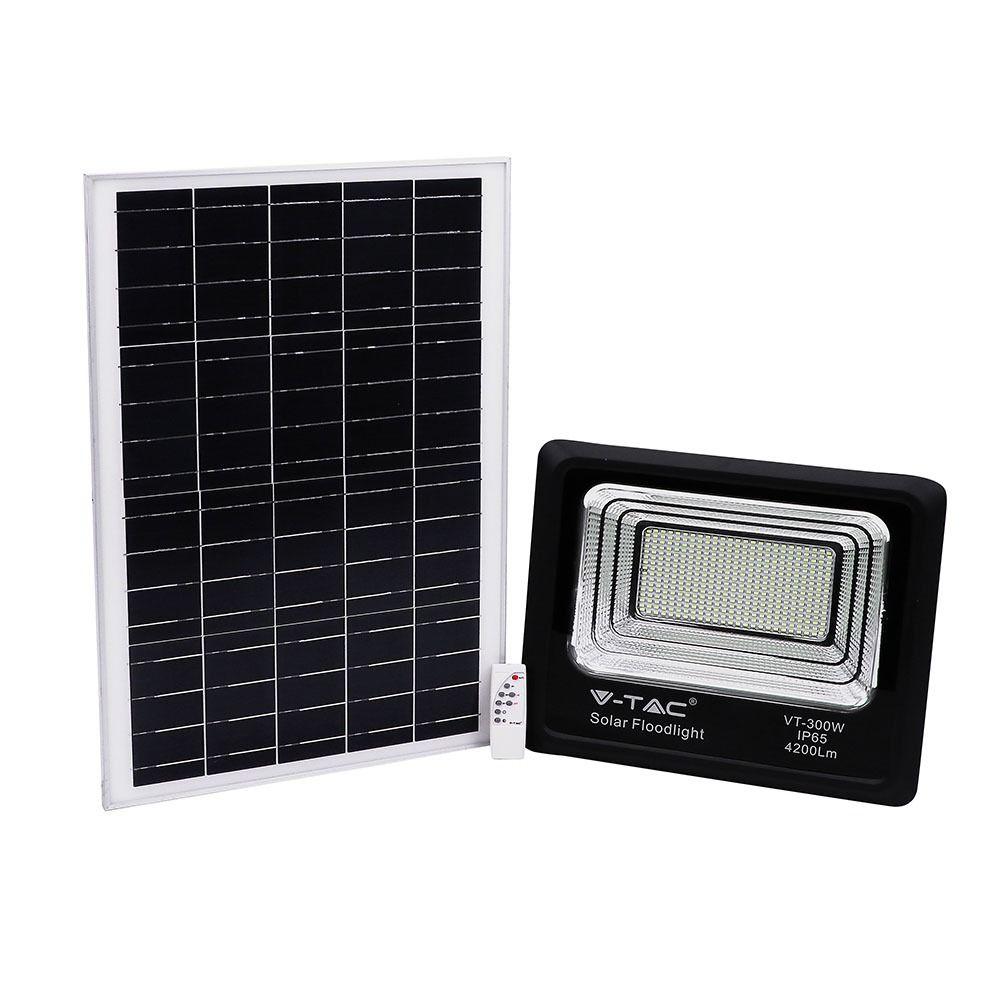 Naświetlacz solarny LED, Barwa:6000K, VTAC, SKU 94027