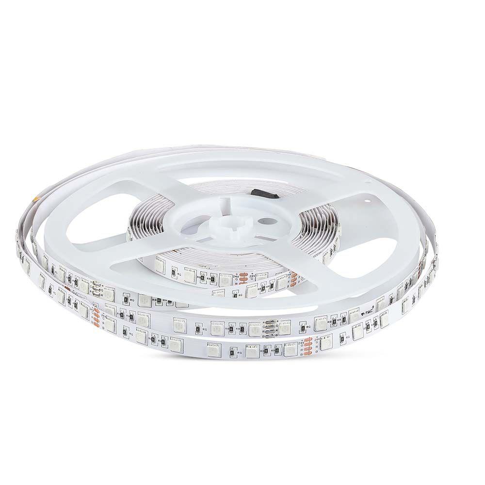 VT-5050 60 10W/M LED STRIP LIGHT 6400K 24V IP20 (5M/ROLL)(PRICE PER M)