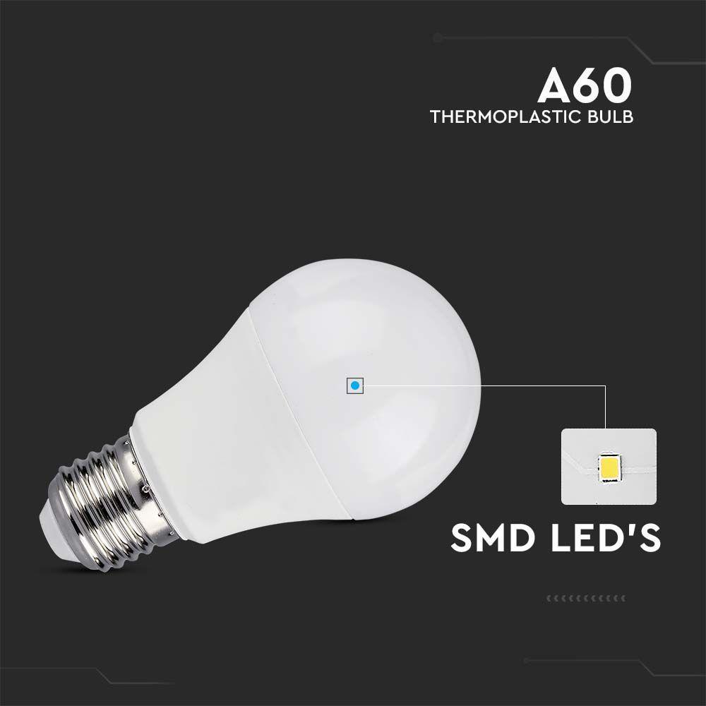 VT-5109 8.5W A60 BULB COMPATIBLE WITH AMAZON ALEXA & GOOGLE HOME RGB+WW+CW E27