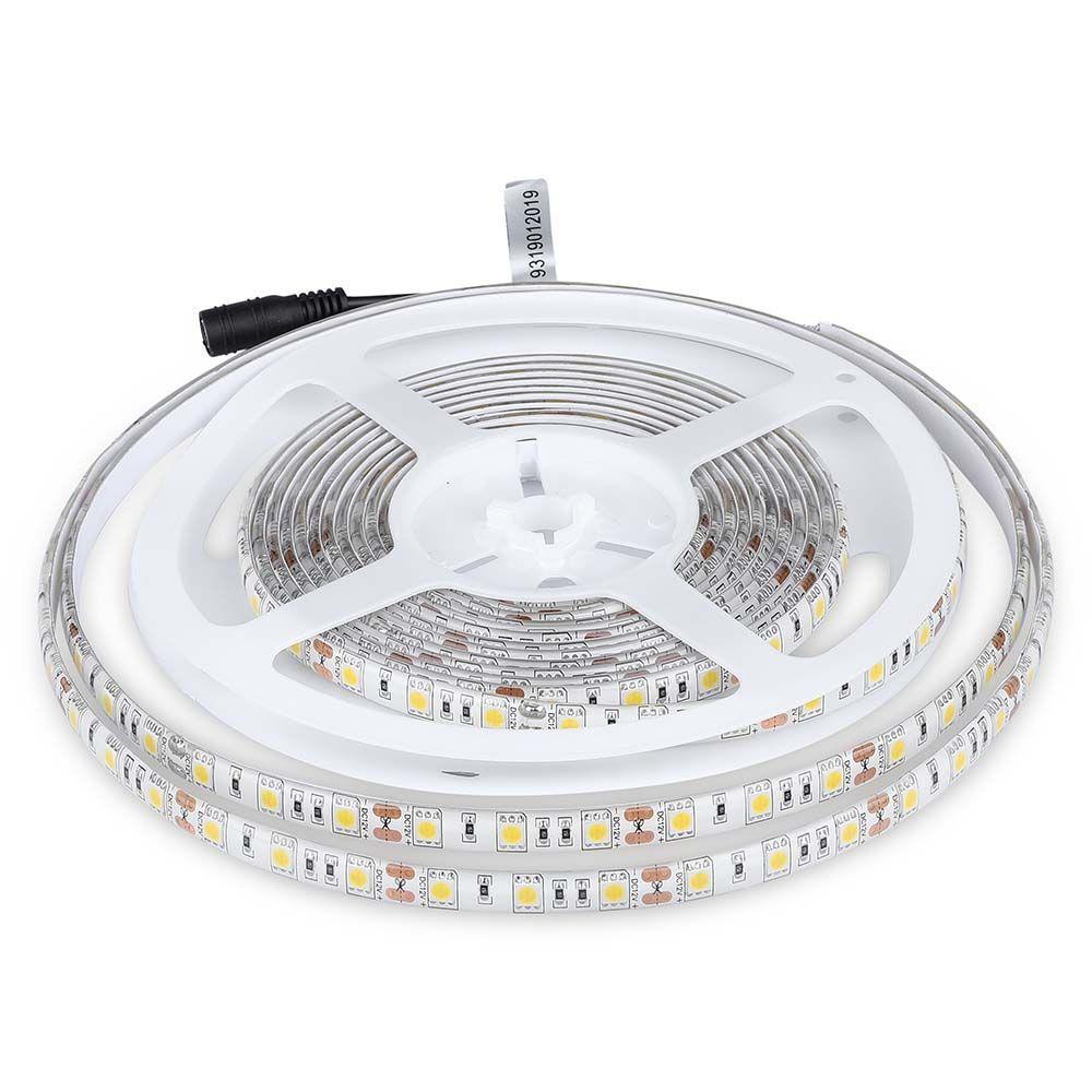 VT-5050 60 11W/M LED STRIP LIGHT 3000K IP65 (5M/ROLL)(PRICE PER M)