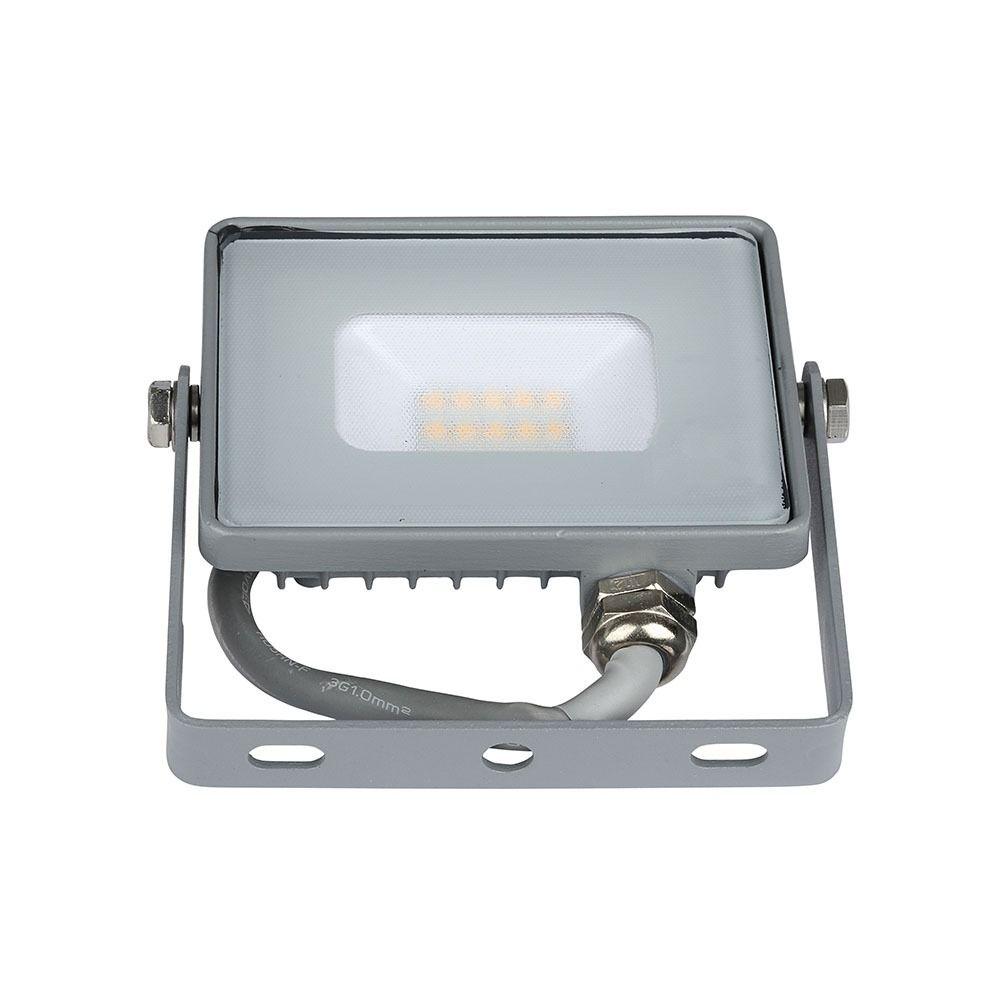 10W Naświetlacz LED SMD, Chip SAMSUNG, Barwa:3000K, Obudowa: Szara , VTAC, SKU 430